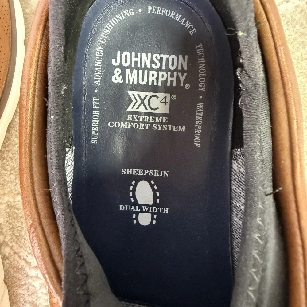 Johnston & Murphy XC4 Mens Leather Casual Dress Shoes‎ Brown 25-2964 Size 11.5M